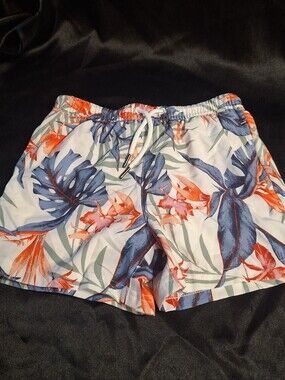 NWT BRISIRA Swim Trunks~Bathing Suit~Swim Wear~Shorts~Boys 5-6~Tropical